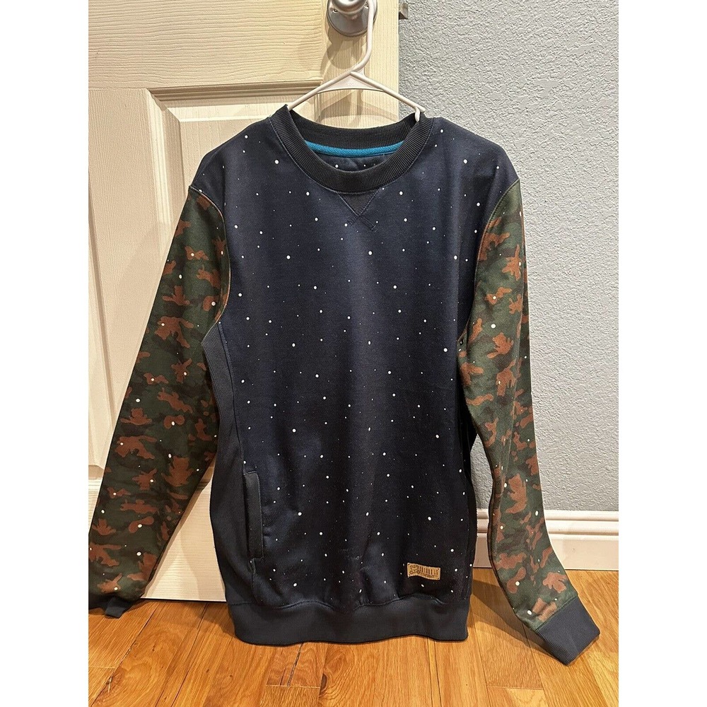 Entree Lifestyle Men's Camo Sweatshirt Sweater Size Medium - With Pockets!